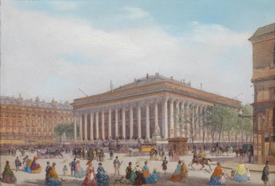 Vista su Place de la Bourse, Parigi da Carlo Bossoli